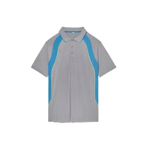 FILA Polo Shirts Men's Gray Polo Collar Moderate Straight Fit