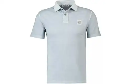 STONE ISLAND Polo Shirt Men's Light Blue