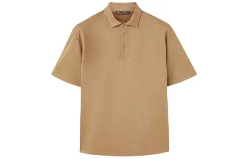 Loro Piana Assabu Polo Shirt Polo Shirt Men's Khaki