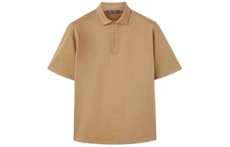 Loro Piana Assabu Polo Shirt Polo Shirt Men's Khaki