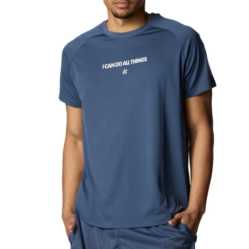 Under Armour Curry Tech T Shirt Men's Blue