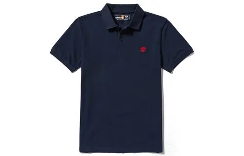 Timberland Polo Shirts Men's Dark Sapphire Polo Collar Moderate Straight Fit