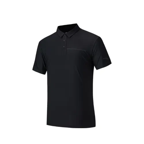 Anta Variety Training Collection Polo Shirt Men's Basic Black