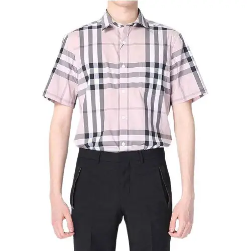 Burberry Shirts Men's Pink Moderate