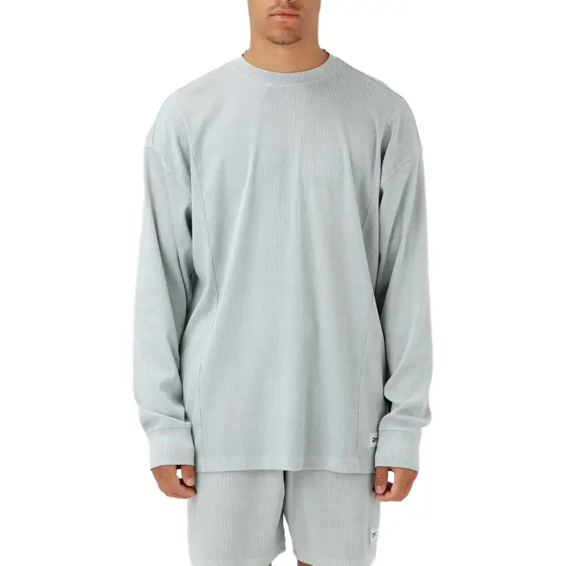 Reebok Sweatshirts Men's Gray Crew Neck Moderate Other