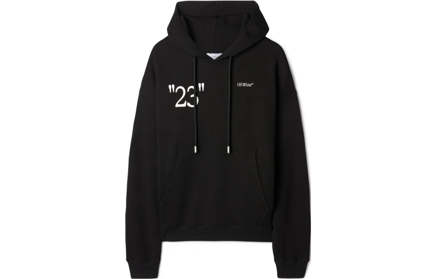 OFF-WHITE KIT Text-print Cotton Hoodie