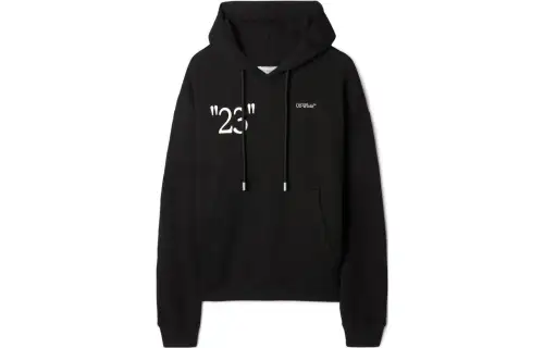 OFF-WHITE KIT Text-print Cotton Hoodie
