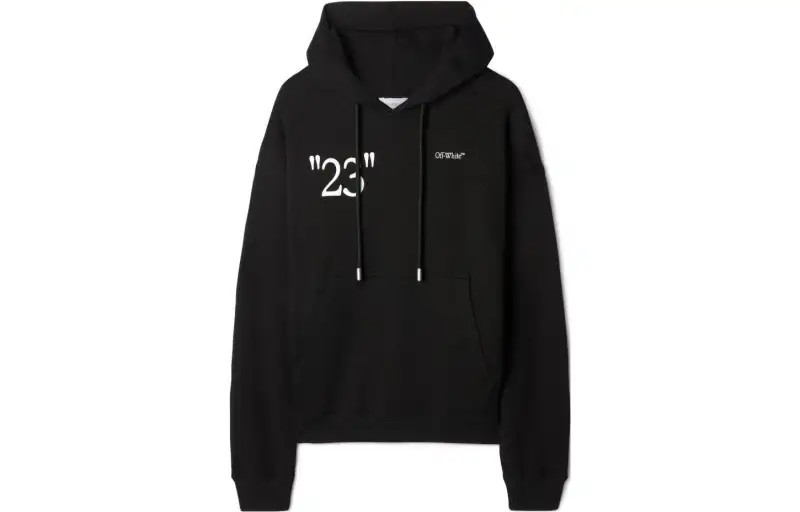 OFF-WHITE KIT Text-print Cotton Hoodie