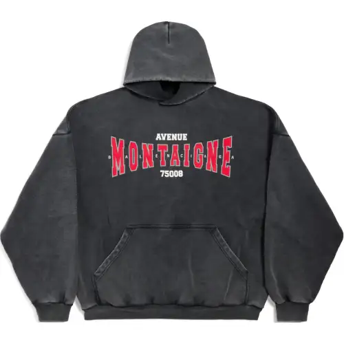 Balenciaga FW24 Sweatshirt Loose Fit Unisex Black