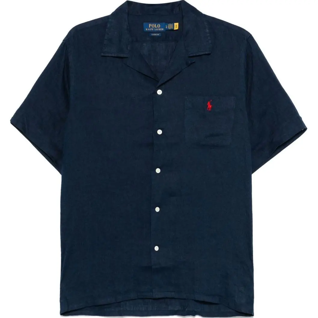 Polo Ralph Lauren SS25 Shirt Classic Version Men's Marine Blue