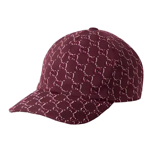 GUCCI Canvas Baseball Caps Men's Red