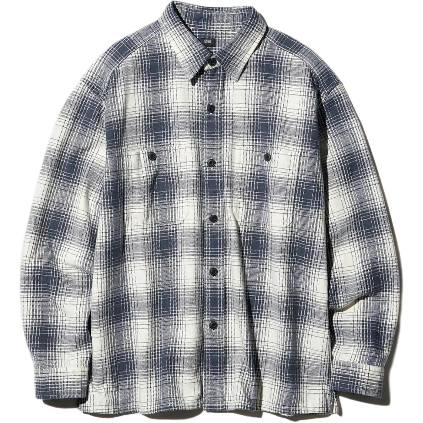 Рубашка UNIQLO (темно-серая)