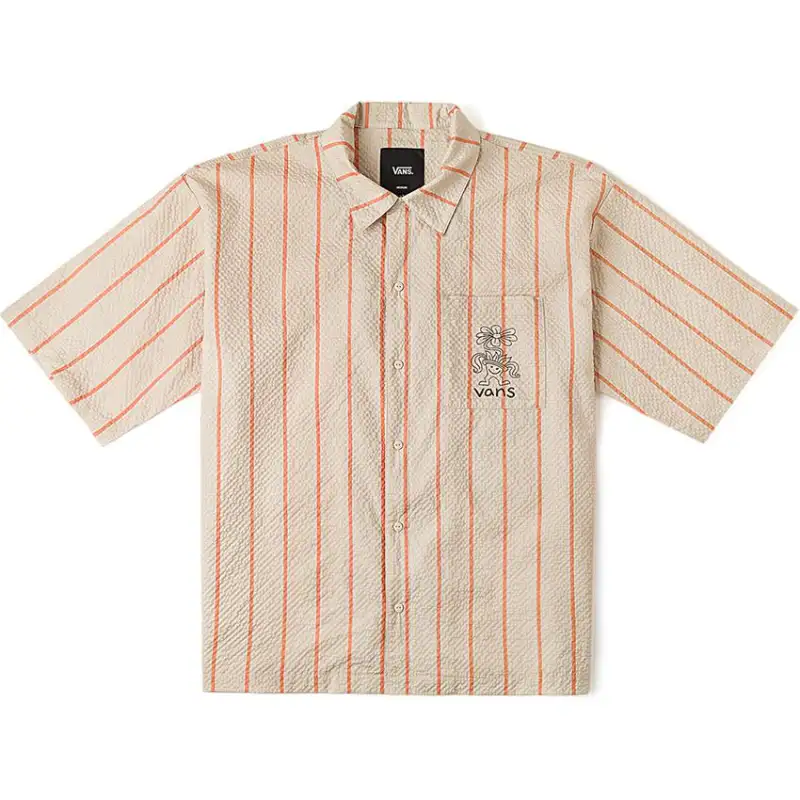 Vans Stripe Shirt Unisex Orange Stripes