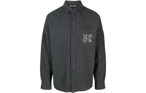 PALM ANGELS Logo print Shirt Jacket