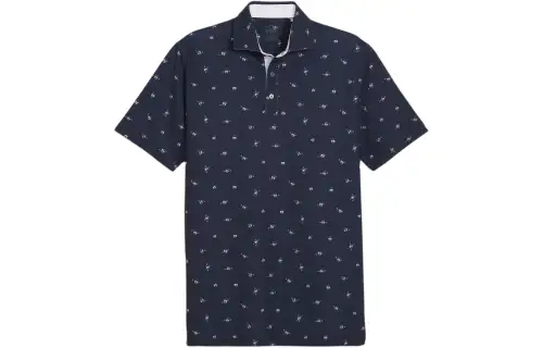 PUMA Polo Shirt Men's Dark Marine Blue