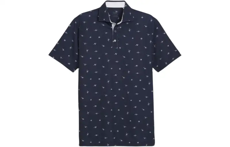 PUMA Polo Shirt Men's Dark Marine Blue
