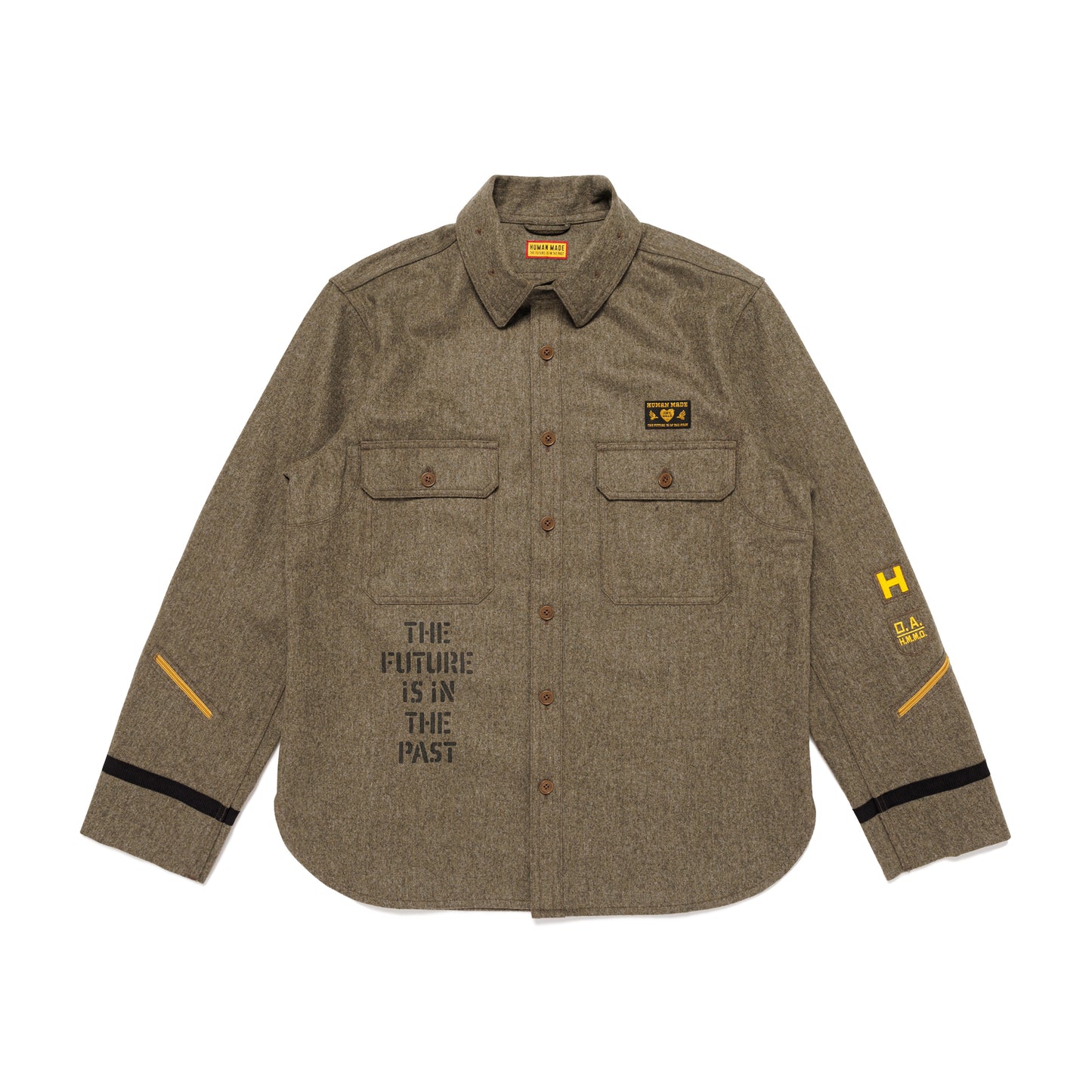 Рубашка Human Made SS25 (зеленая)