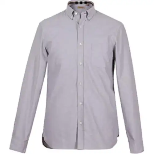 Burberry Shirts Men's Gray Lapel Moderate Other