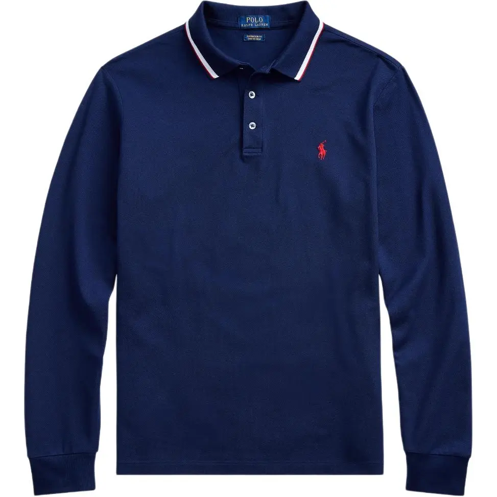 Polo Ralph Lauren Polo Shirt Custom Slim Fit Men's Marine Blue