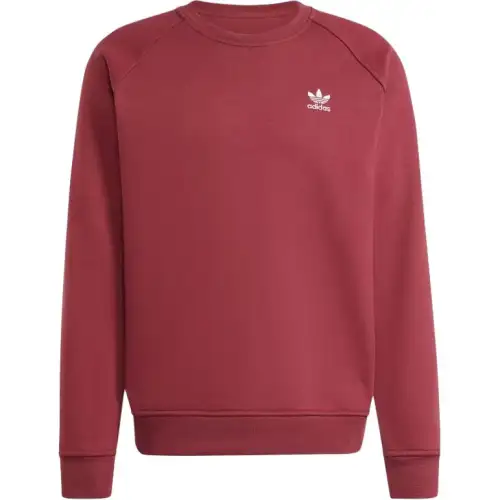 Adidas Originals Essential TREFOIL ESSENTIALS CREW SWEATSHIRT Men's Dark Shadow Red