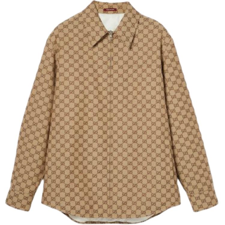 Мужская рубашка Gucci (бежевая)