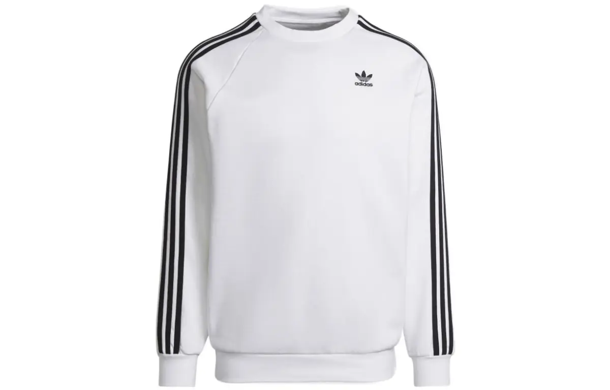 Adidas Originals 3 Stripes Sweatshirt Japan Version Men's White