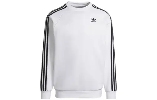 Adidas Originals 3 Stripes Sweatshirt Japan Version Men's White
