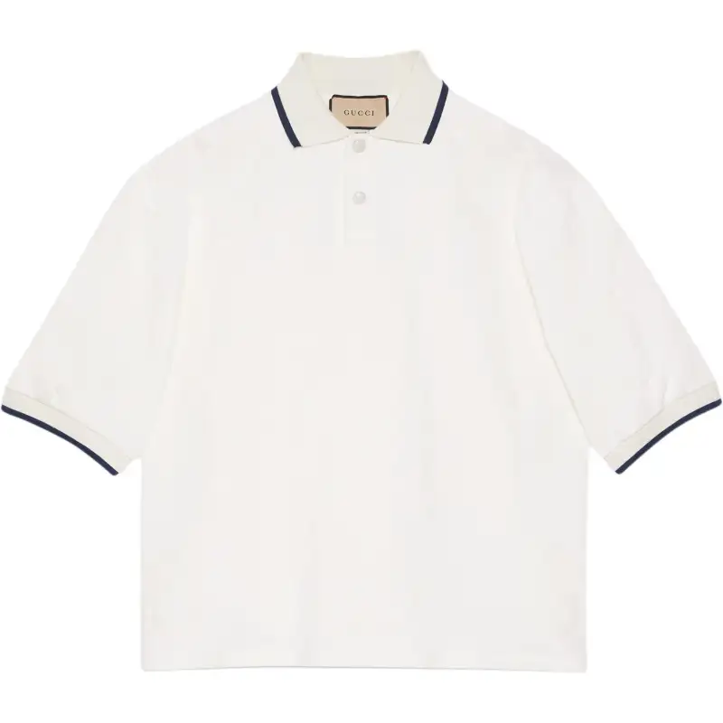 GUCCI SS24 Polo Shirt Men's Ivory White