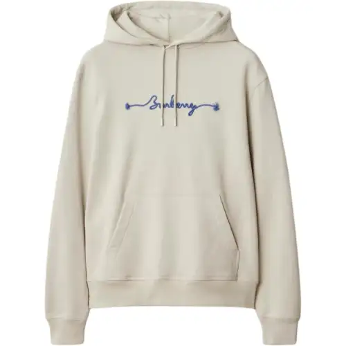 Burberry logo cotton hoodie