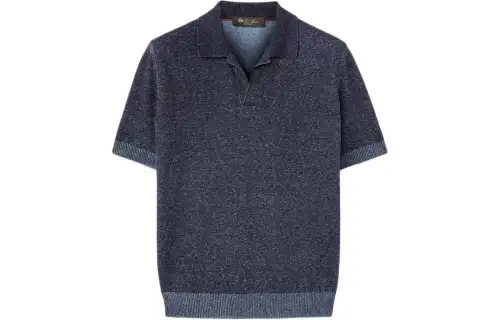 Loro Piana Polo Shirt Men's Marine Blue