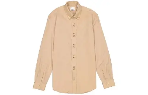 Burberry Classic Fit Double Press Stud Cotton Shirt