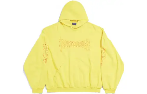 Balenciaga Logo Printed Oversize Hoodie