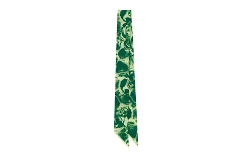 【Previous Season】rose-print silk scarf