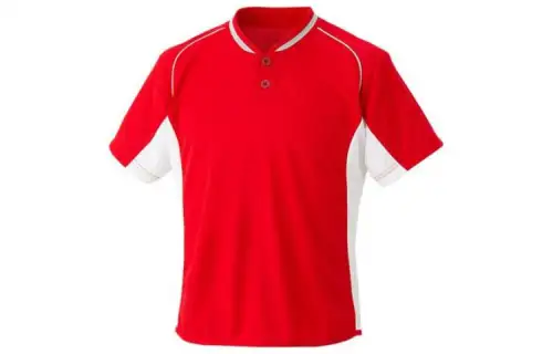 ASICS Polo Shirts Men's Red Polo Collar Moderate Straight Fit