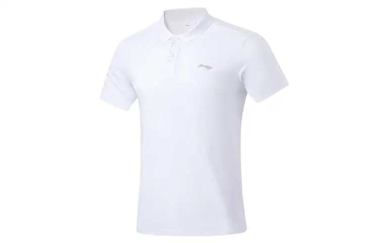 Li Ning Fitness Series Polo Shirt Men's White