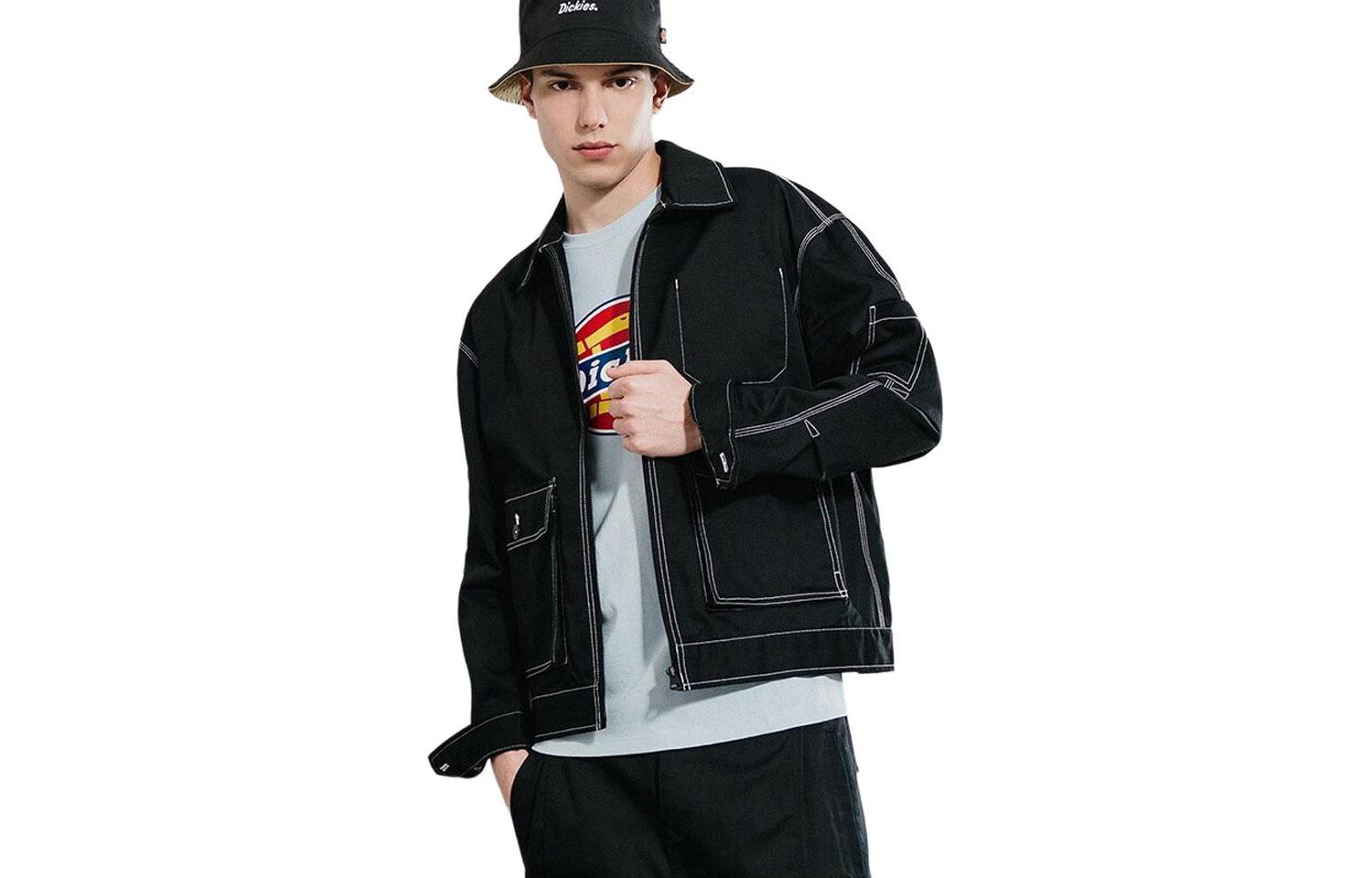 Dickies Polo Shirts Men's Black Moderate