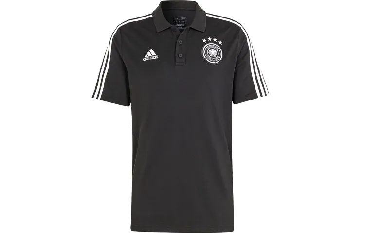 Adidas Germany Dna 3 Stripes Polo Shirt Polo Shirt Men's Black