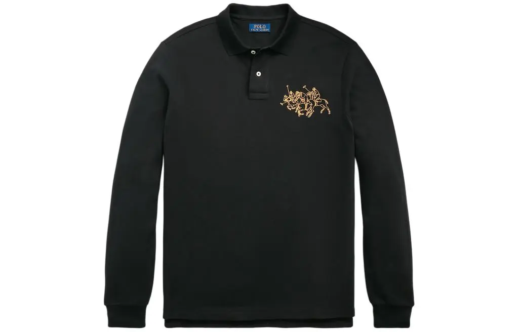 Polo Ralph Lauren SS24 Polo Shirt Custom Slim Fit Men's Black