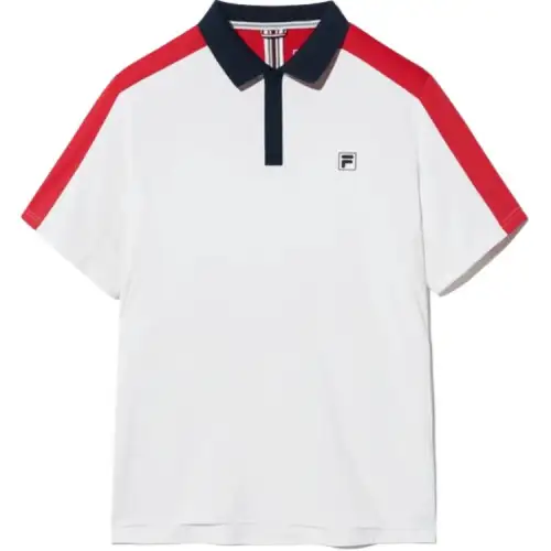 FILA Polo Shirts Men's White Lapel Moderate Other