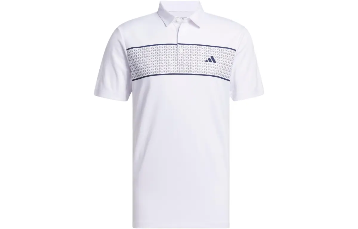 Adidas Chest Stripe Polo Shirt Polo Shirt Men's White