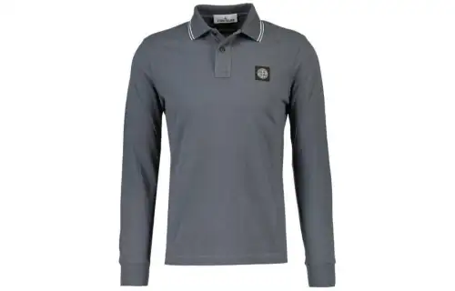 STONE ISLAND Polo Shirt Men's Gray