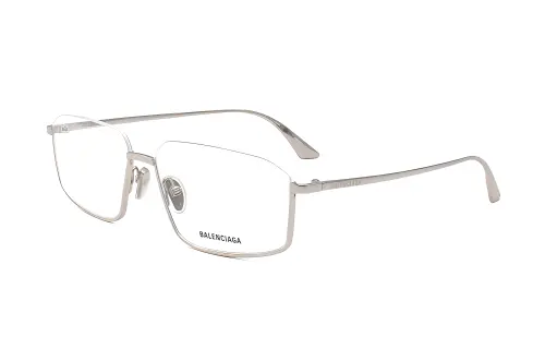 Balenciaga Metal Irregular Shape Eyeglass Frames Men's Silver