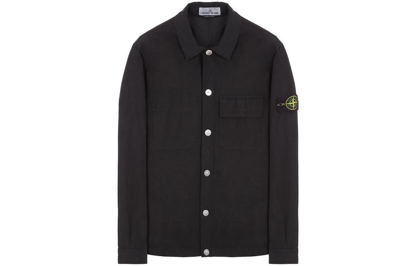 Мужская рубашка STONE ISLAND (черная)
