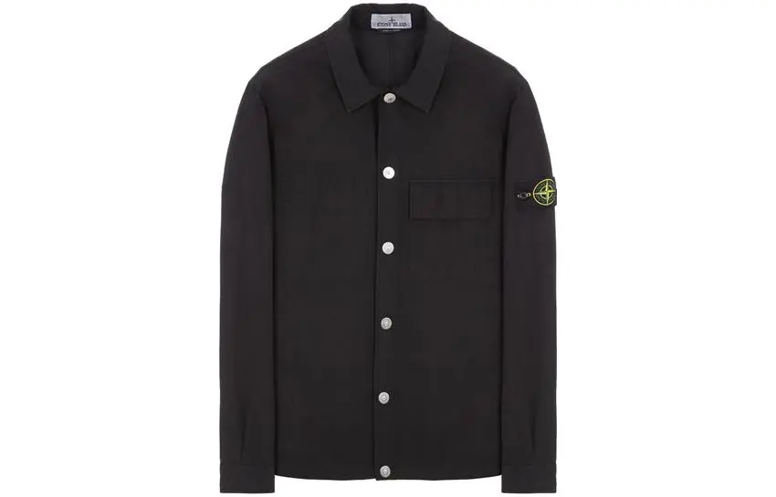 STONE ISLAND Shirts Men's Black Moderate