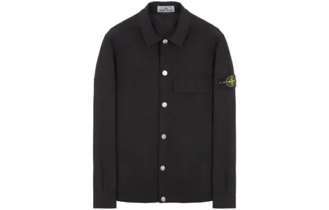 STONE ISLAND Shirts Men's Black Moderate
