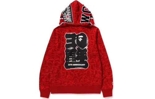 Bape 30th Anniversary Line Camo Shark Full Zip Hoodie