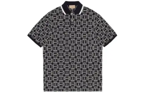 GUCCI Horsebit print Polo Shirt