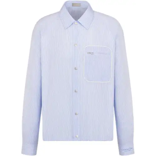 DIOR Shirts Men's White Pointed Collar Moderate Other