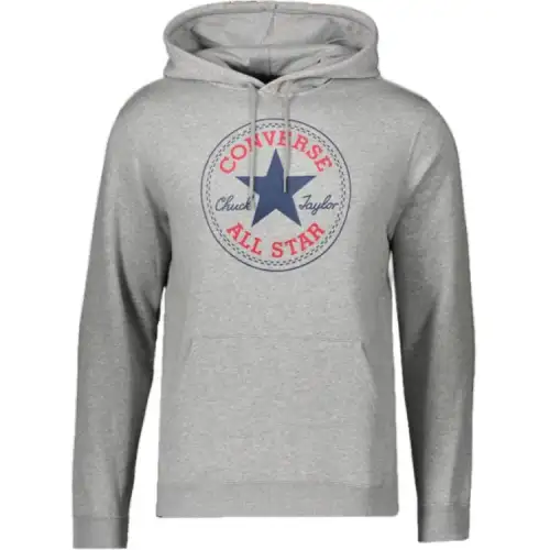Converse Sweatshirts Unisex Gray Hooded Moderate Regular