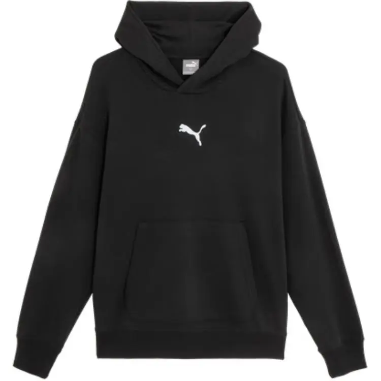 PUMA ESS Sweatshirts Men's Black Hooded Moderate